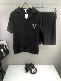 louis vuitton lv pyjama set manches courtes pour hommes l928008